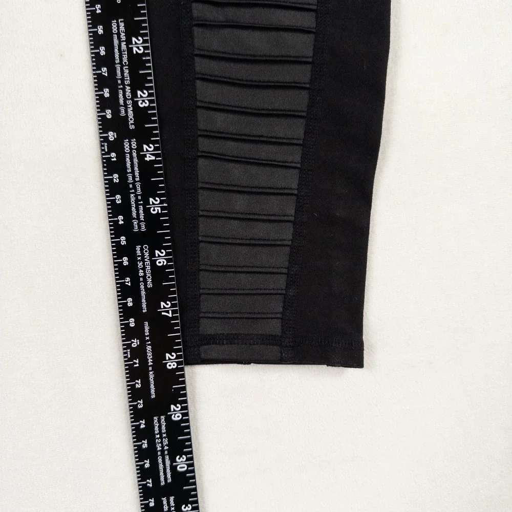 Alo Yoga Moto Legging Womens Size Small Black Active Athletic Fitness Athleisure